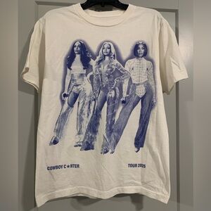 NEW Cowboy Carter Tour Destiny's Child Legacy Tee Exclusive White Size Medium